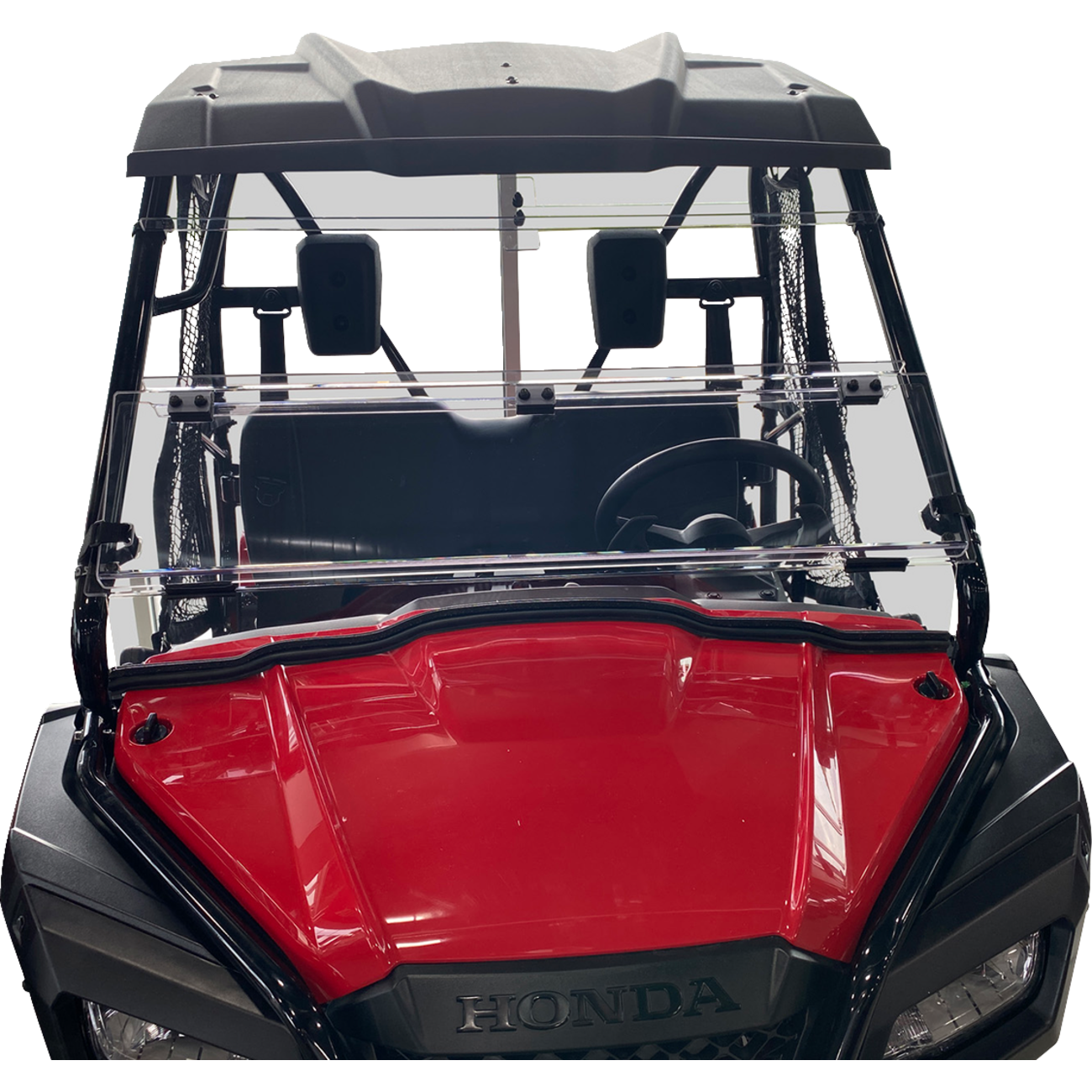 MOOSE OFFROAD Full Folding Windshield - Deluxe - Pioneer V000264-12200M