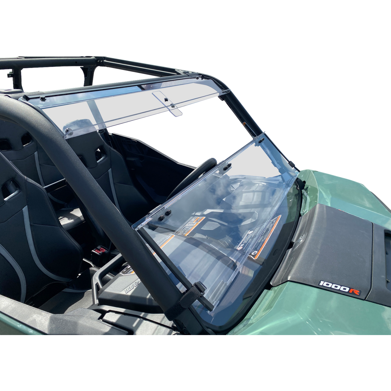 MOOSE OFFROAD Full Folding Windshield - Deluxe - Can-Am V000292-12200M