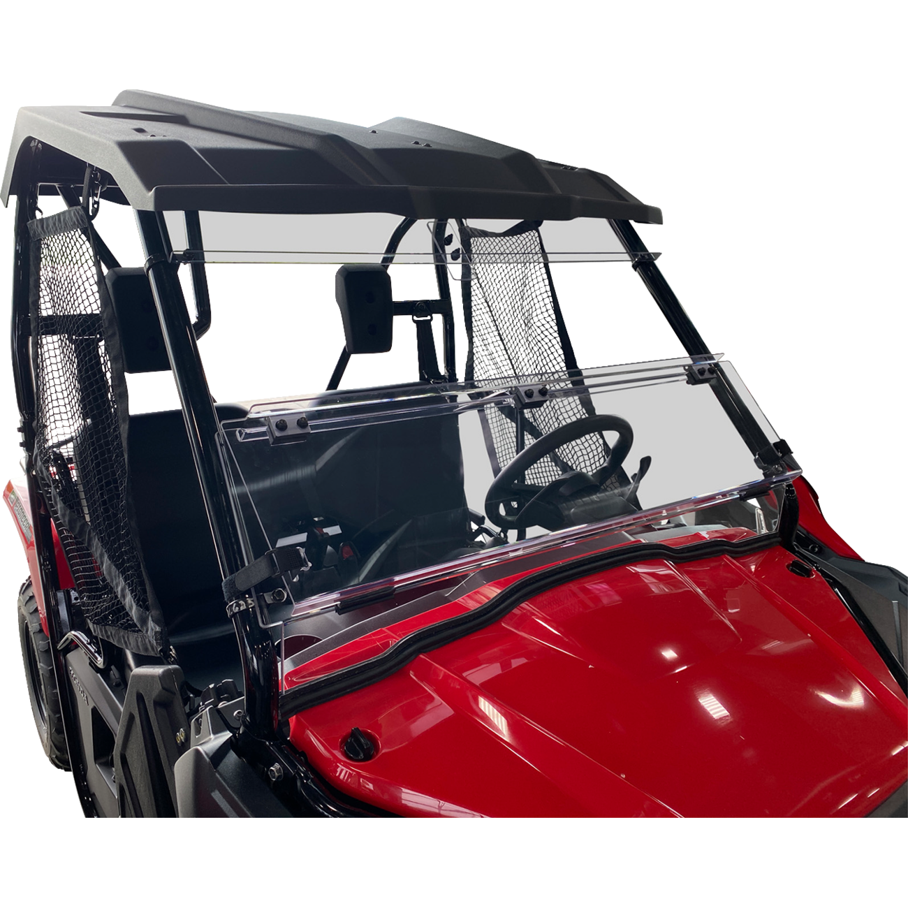 MOOSE OFFROAD Full Folding Windshield - Deluxe - Pioneer V000264-12200M