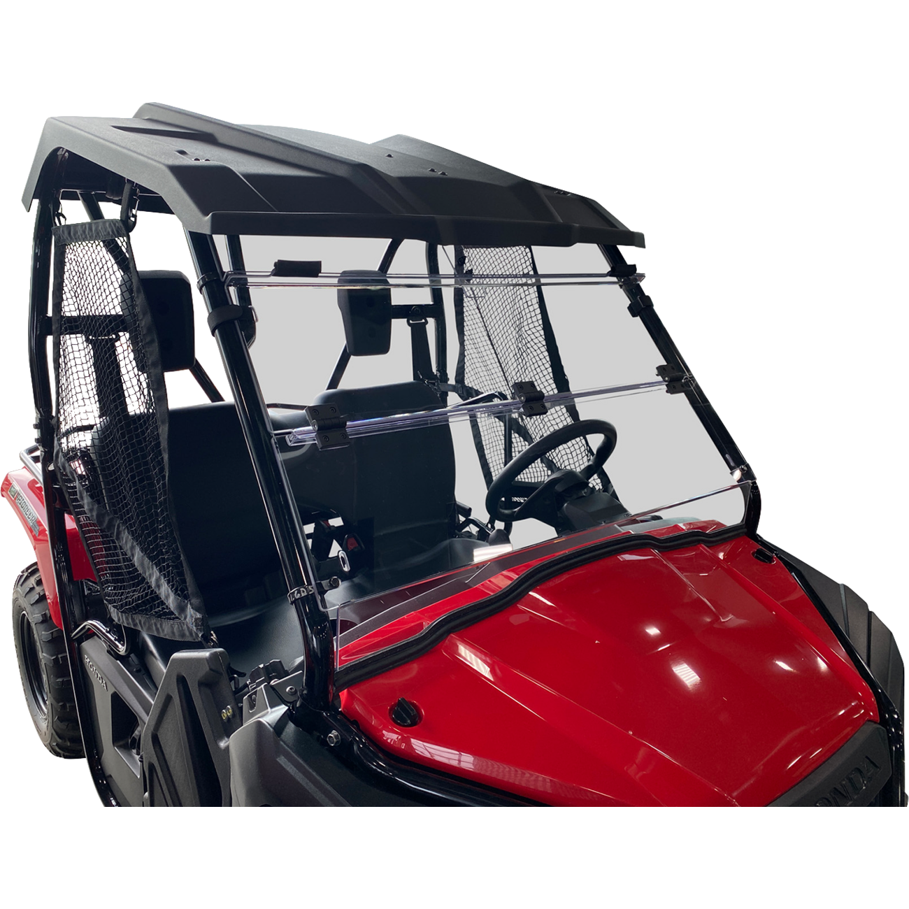 MOOSE OFFROAD Full Folding Windshield - Deluxe - Pioneer V000264-12200M