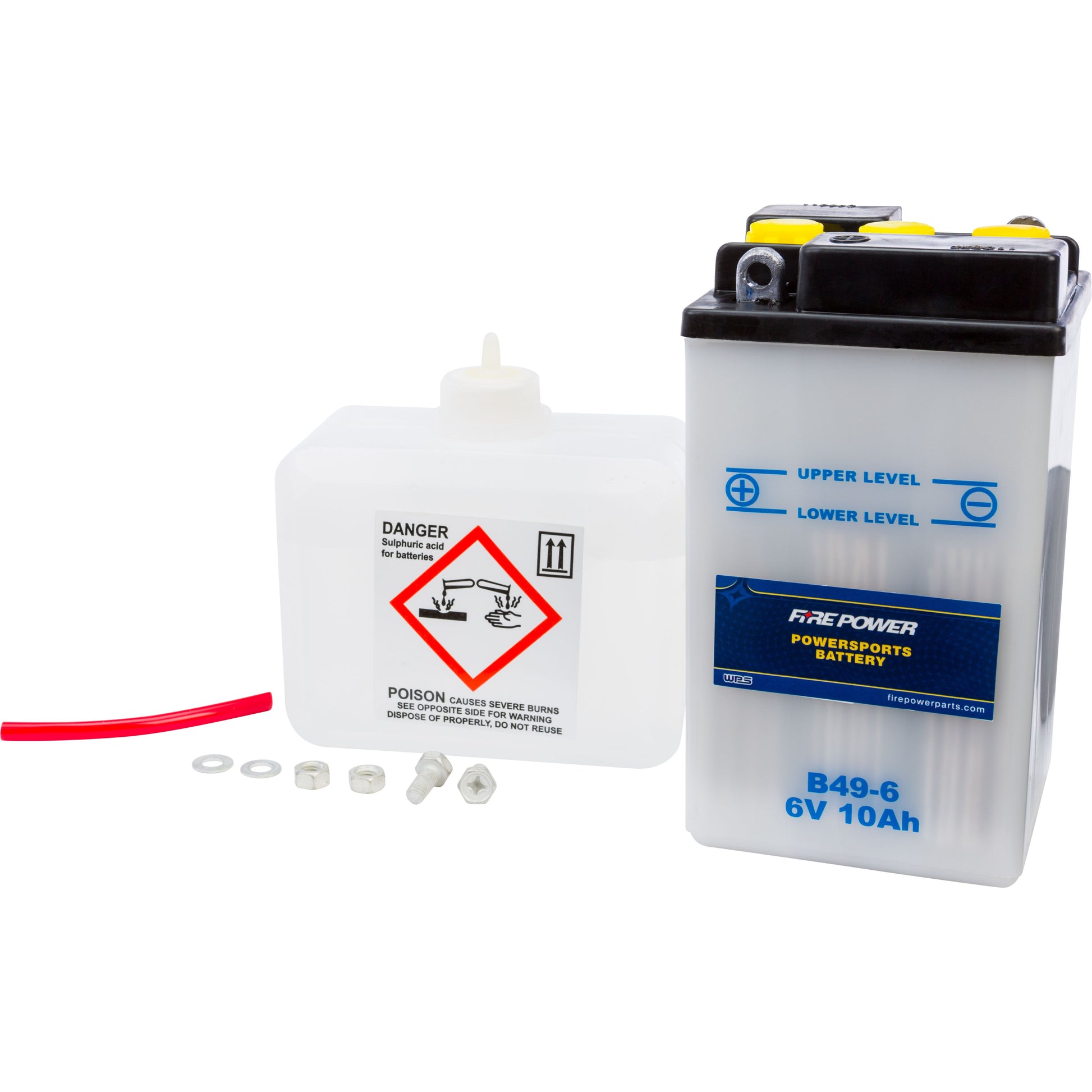 Battery W/Acid B49 6 6v