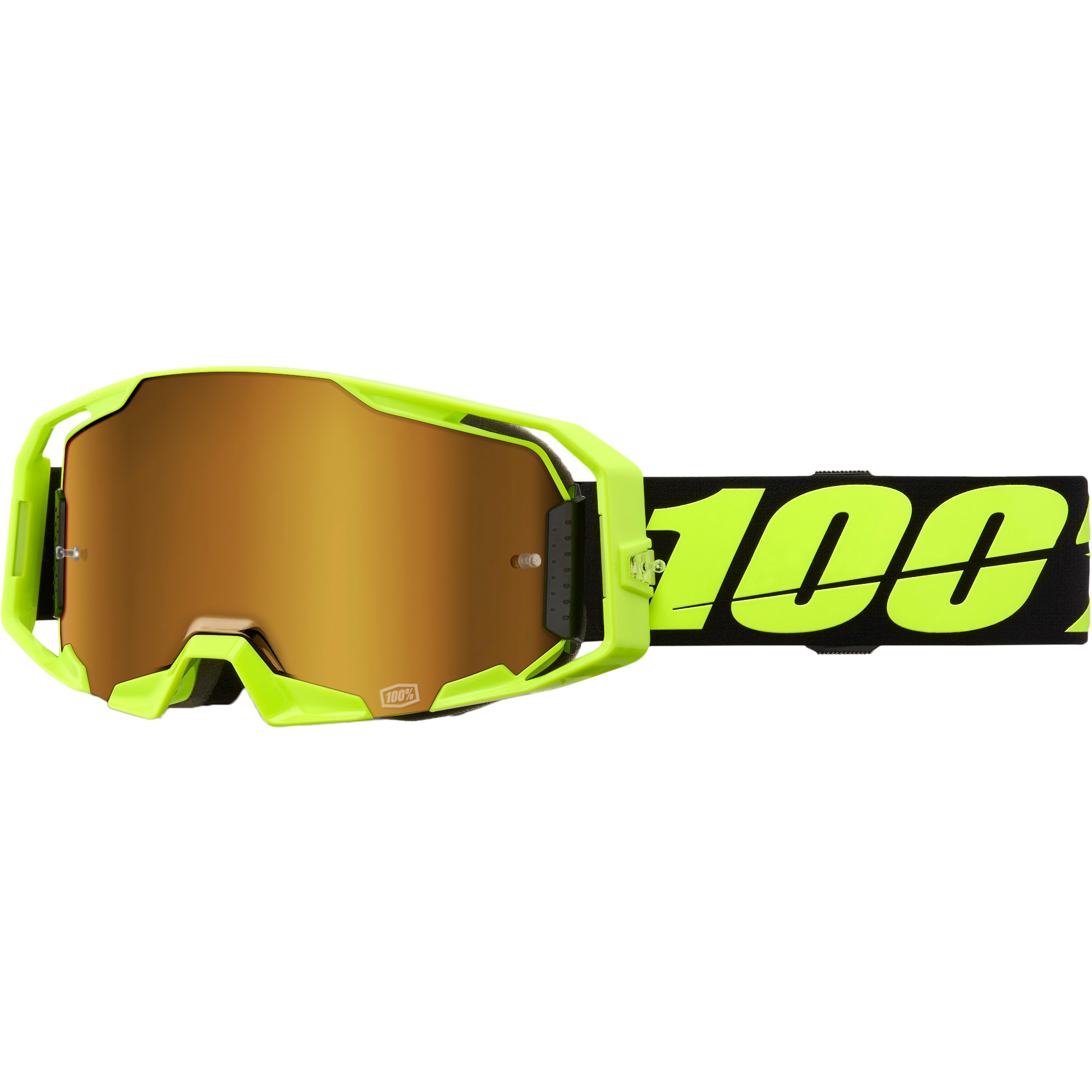 Armatic Goggle Neon Ylw Mirror True Gold