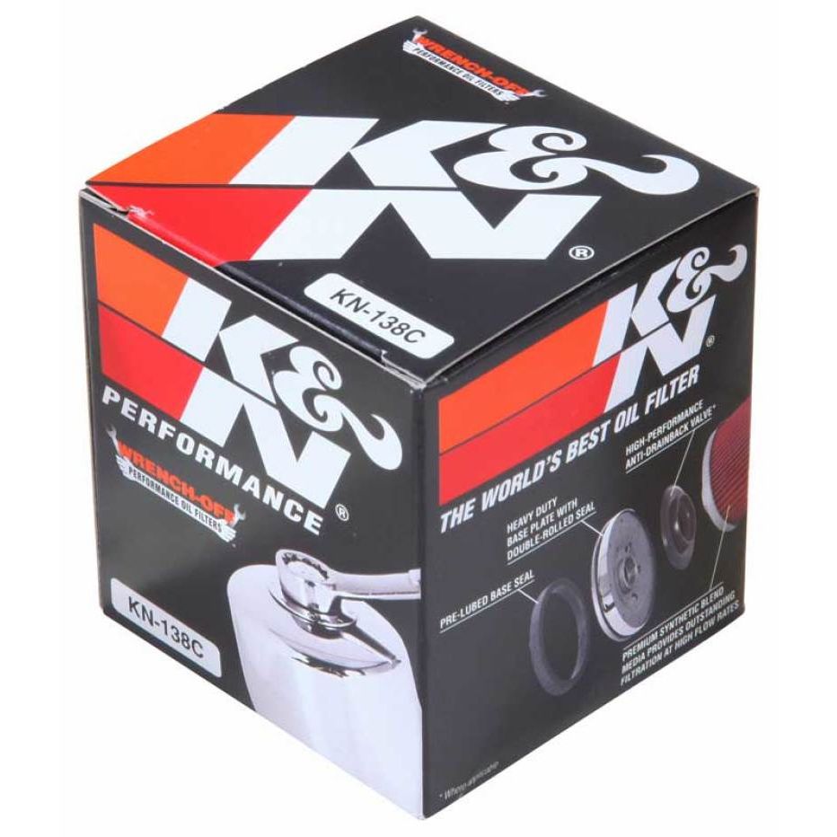 K&N Suzuki / Arctic Cat / Cagiva / Kawasaki / Kymco / Aprilia 2.813in OD x 3.221in H Oil Filter