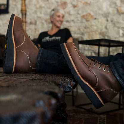 Indian Motorcycle Men's Moc Toe Boot, Brown - 286170008