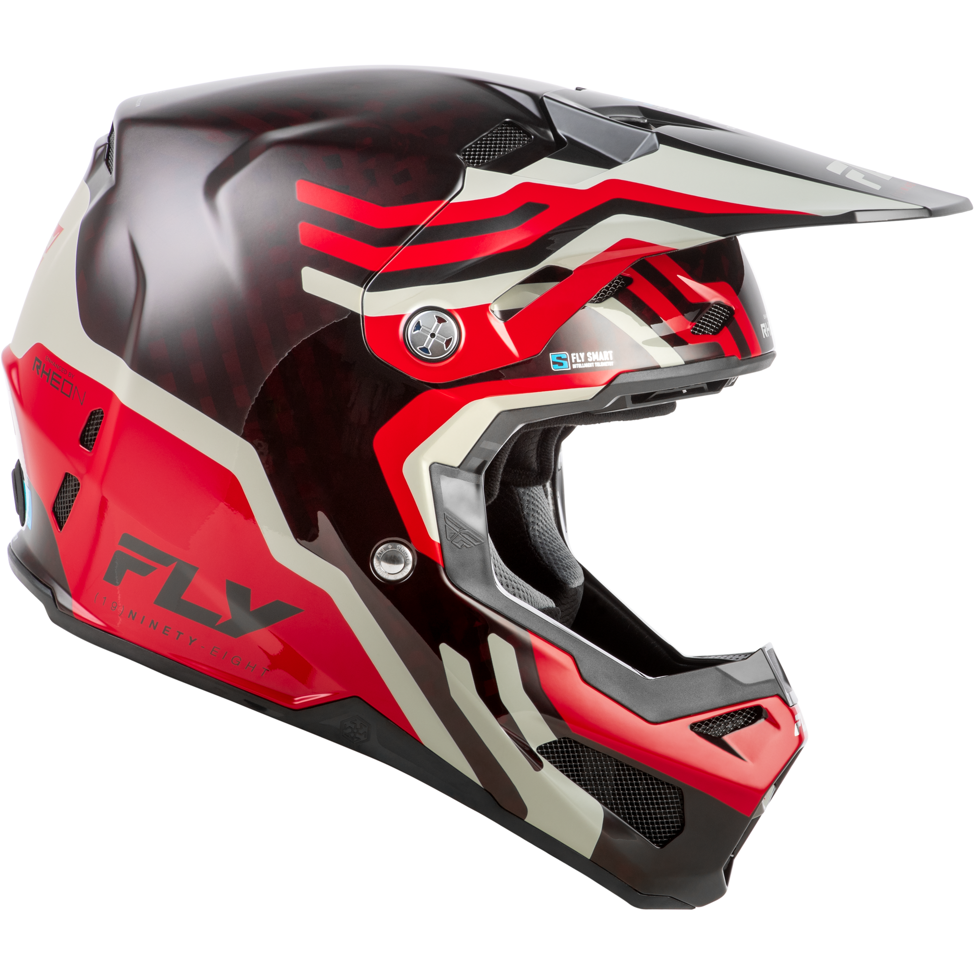 Formula S Carbon Byte Helmet Red Carbon/Red/Grey Xs