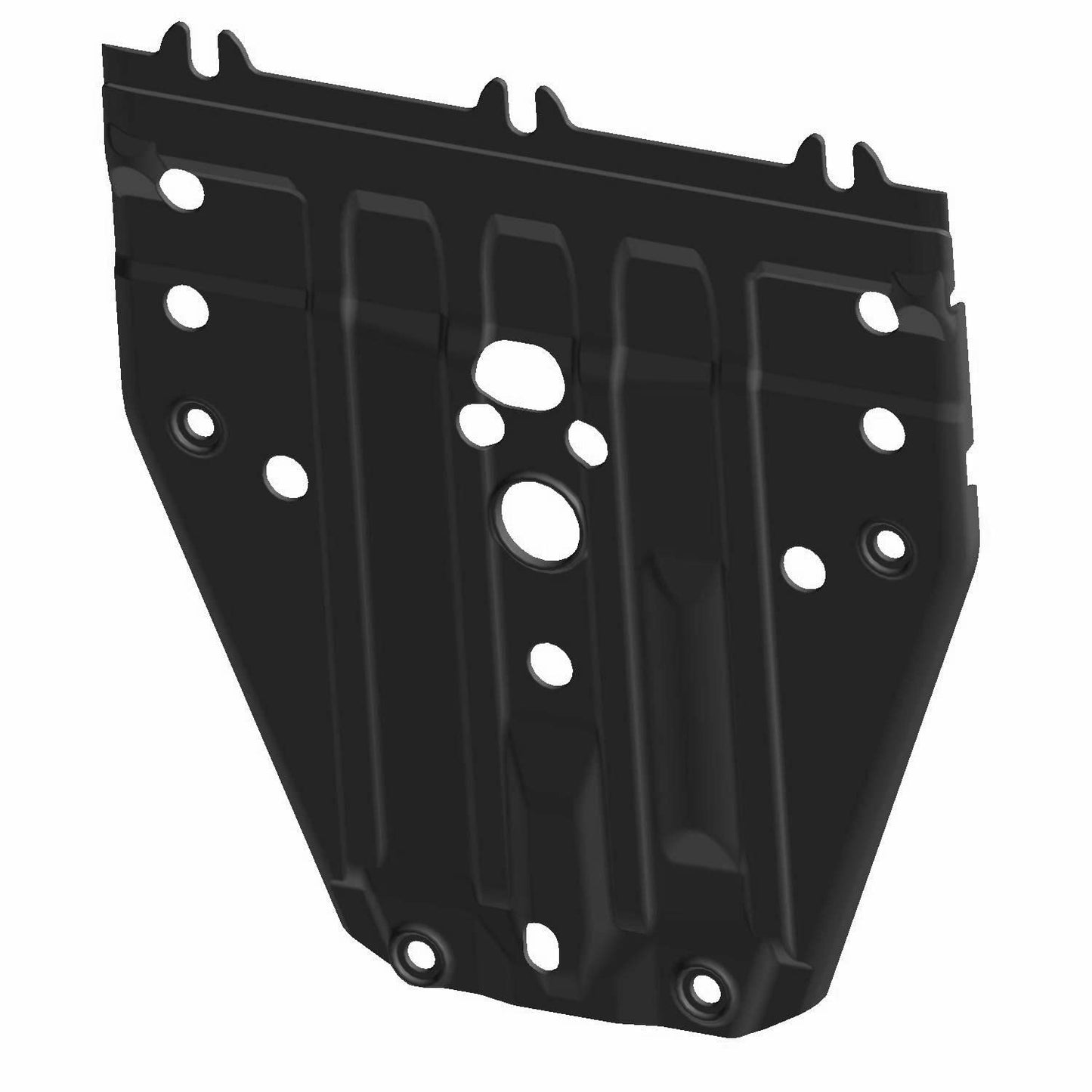 Polaris RZR Skid Plate, Rear, Gloss Black, Genuine OEM Part 5456082-070, Qty 1