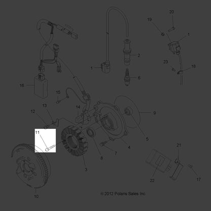 Polaris Ranger Screw and Washer Assembly, Genuine OEM Part 3089547, Qty 1