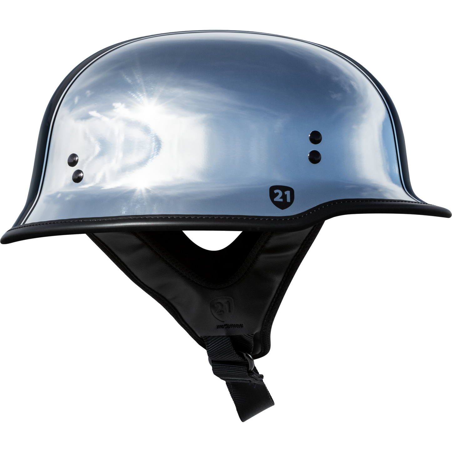 9mm German Beanie Helmet Chrome Md