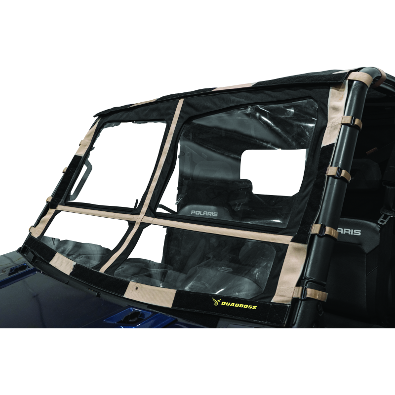 QuadBoss 15-19 Polaris Ranger 1000 Diesel Soft Windshield