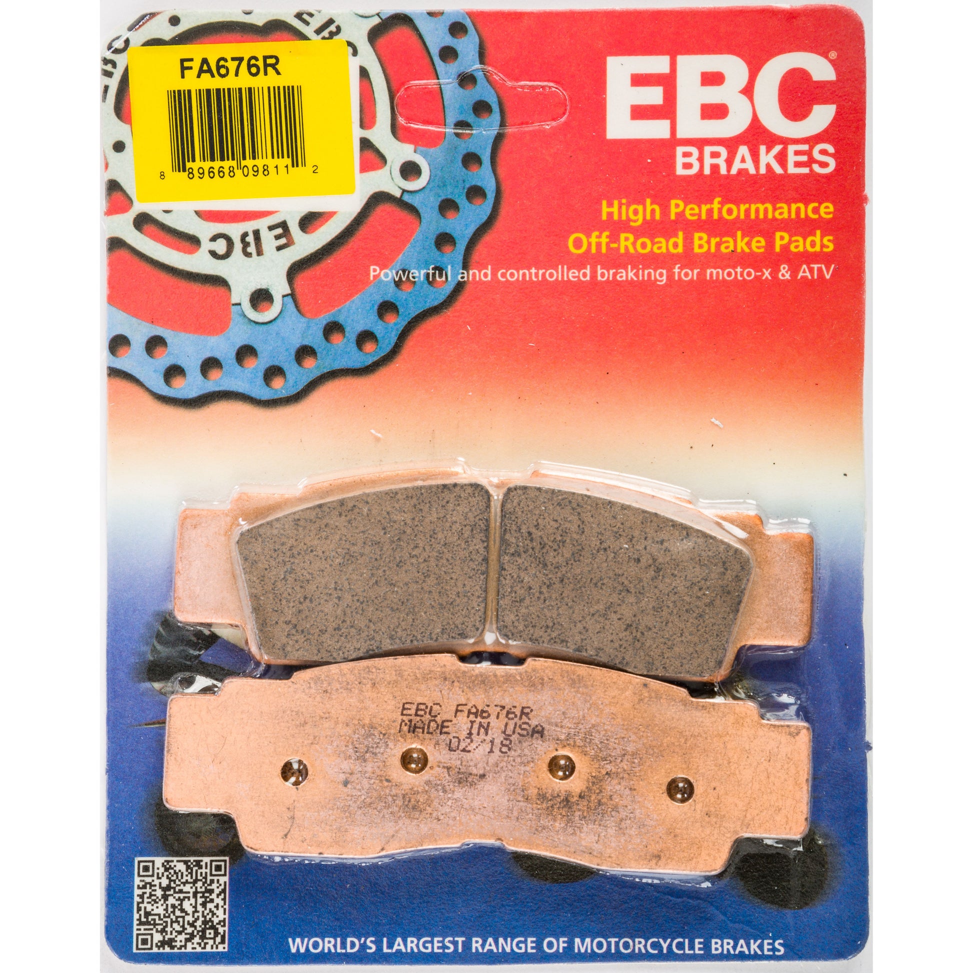 Brake Pads Fa676r Sintered R Series