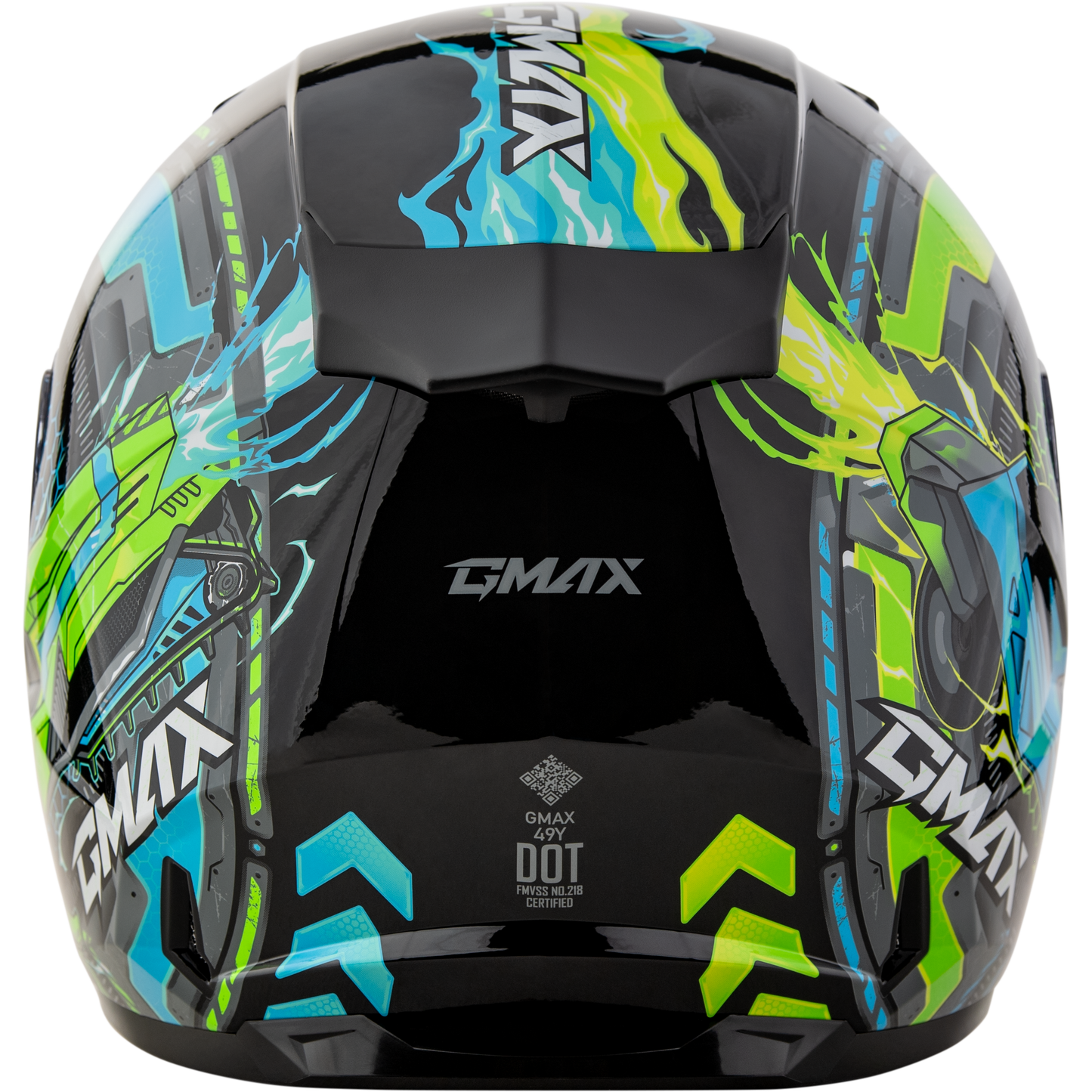 Gm 49y Charge Helmet Black/Blue/Green Ys