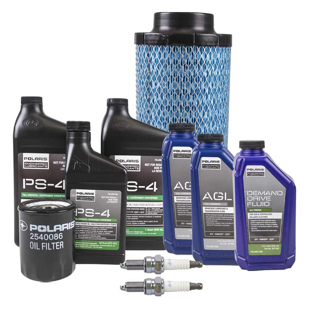 Polaris OEM Fluid & Oil Change Kit Air Filter Spark Plugs 2014-19 RZR XP & XP 4 1000