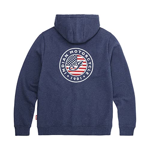 Indian Motorcycle Women's USA Flag Hoodie, Navy