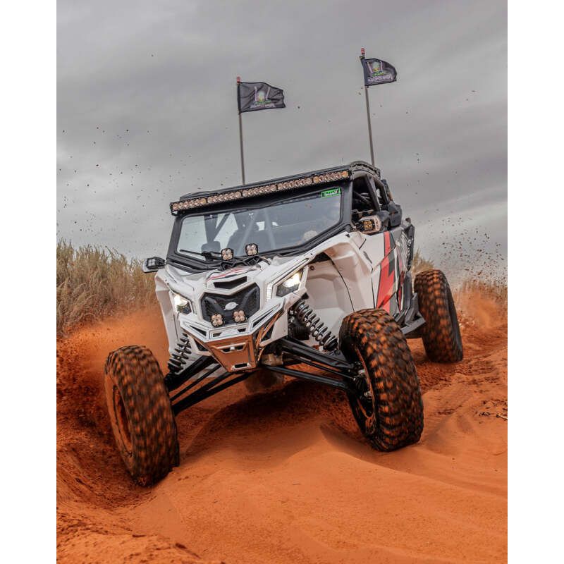Elektric Offroad 2017+ Can Am X3 Maverick Billet Front Winch Bumper Anodized Clear