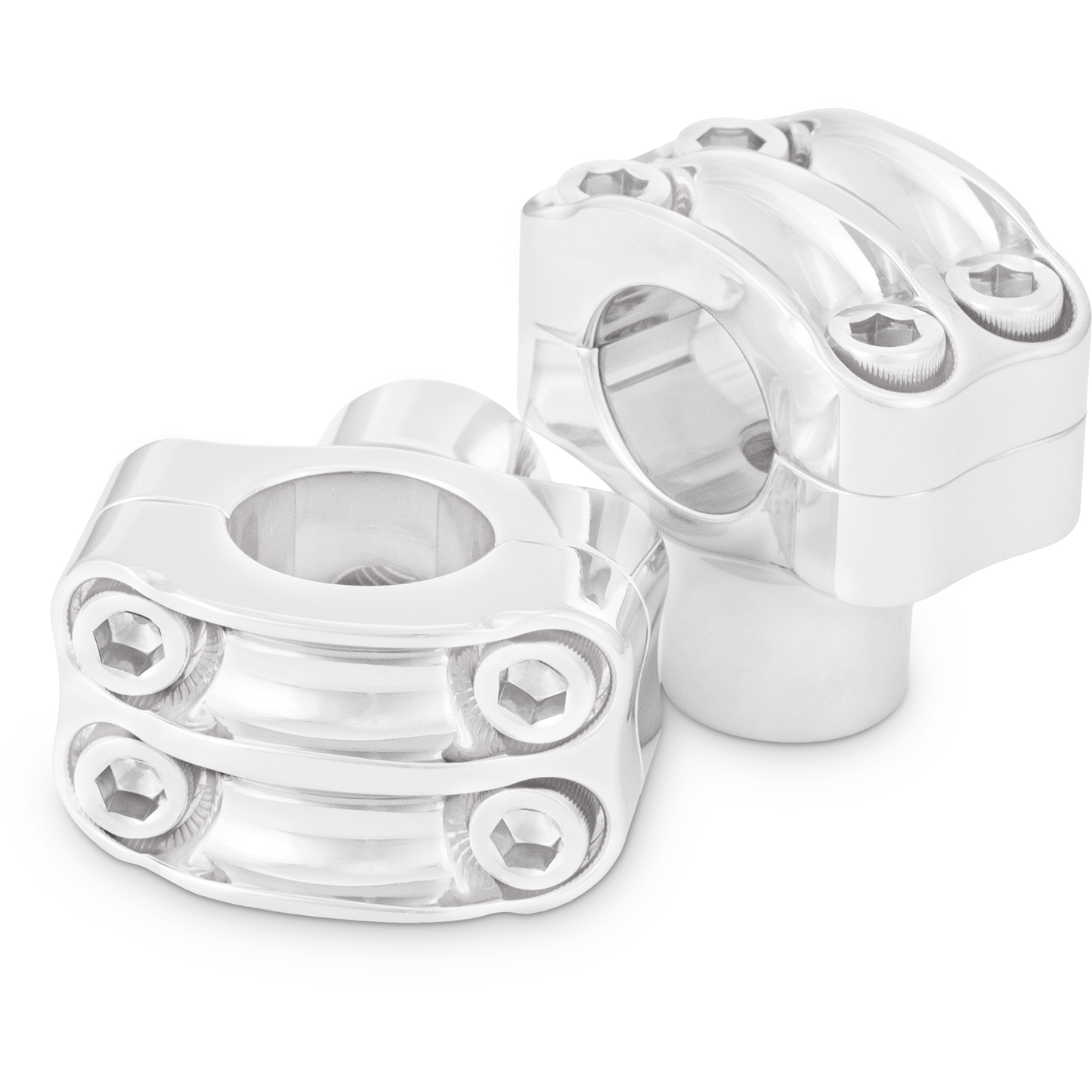Reaper 1 1/2" Risers 1" Bar Set   Chrome