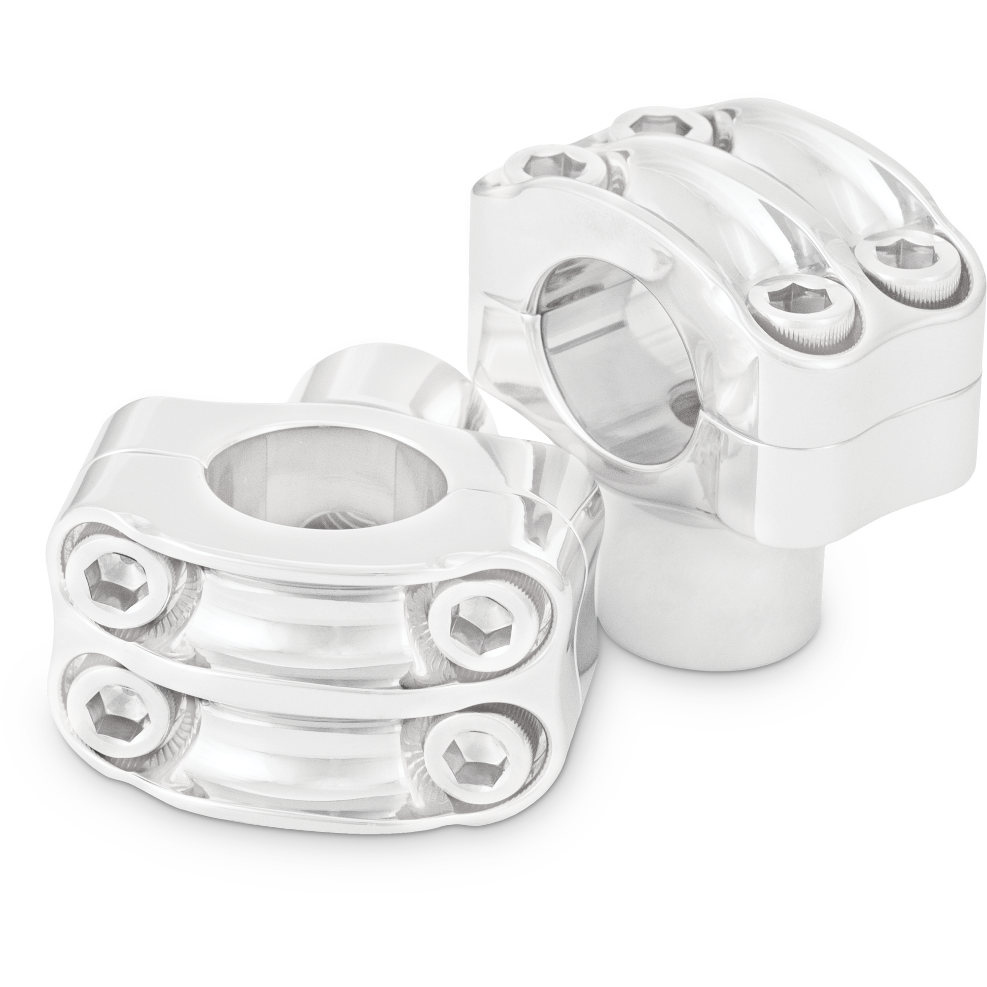 Reaper 1 1/2" Risers 1" Bar Set   Chrome