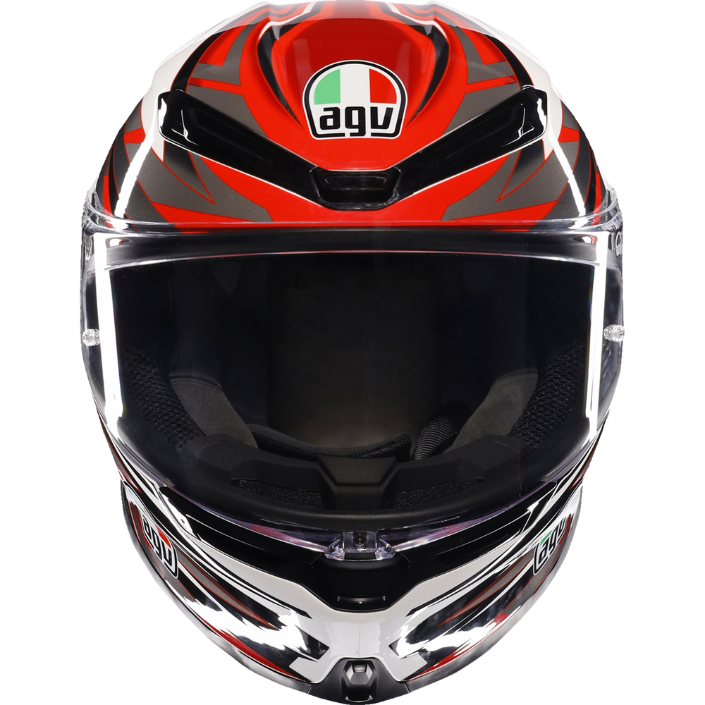 AGV K6 S Helmet - Reeval - White/Red/Gray - XL 2118395002-023-XL