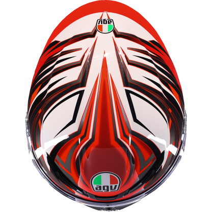 AGV K6 S Helmet - Reeval - White/Red/Gray - XL 2118395002-023-XL