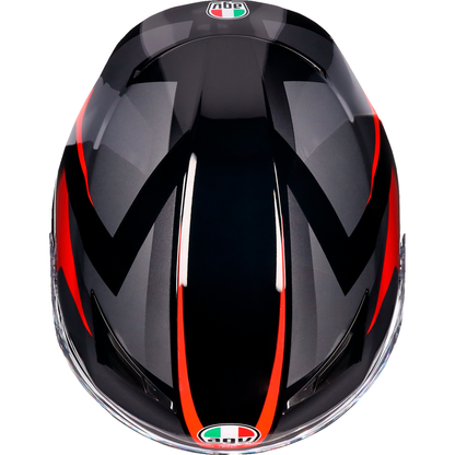 AGV K3 Helmet - Striga - Black/Gray/Red - Medium 2118381004-018-M