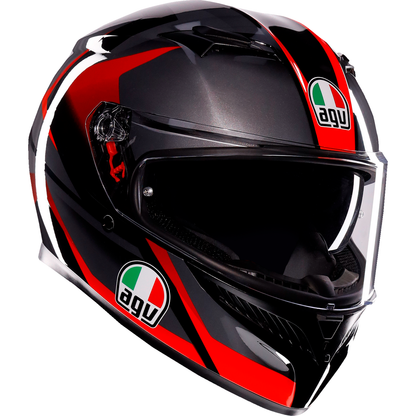 AGV K3 Helmet - Striga - Black/Gray/Red - XL 2118381004-018-XL