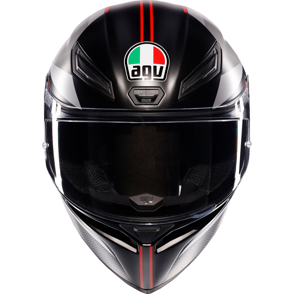 AGV K1 S Helmet - Lap - Matte Black/Gray/Red - Large 2118394003-034-L