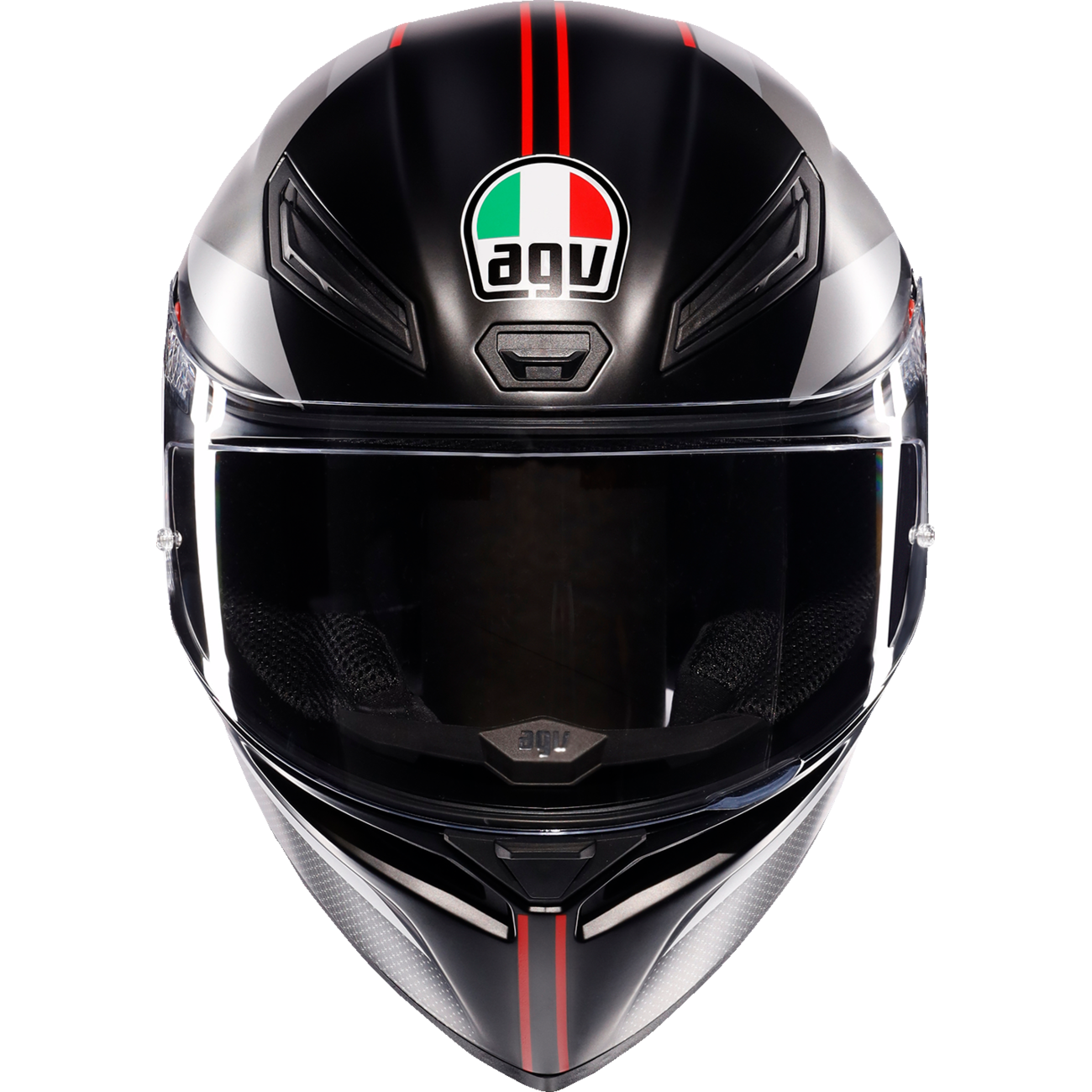AGV K1 S Helmet - Lap - Matte Black/Gray/Red - Large 2118394003-034-L