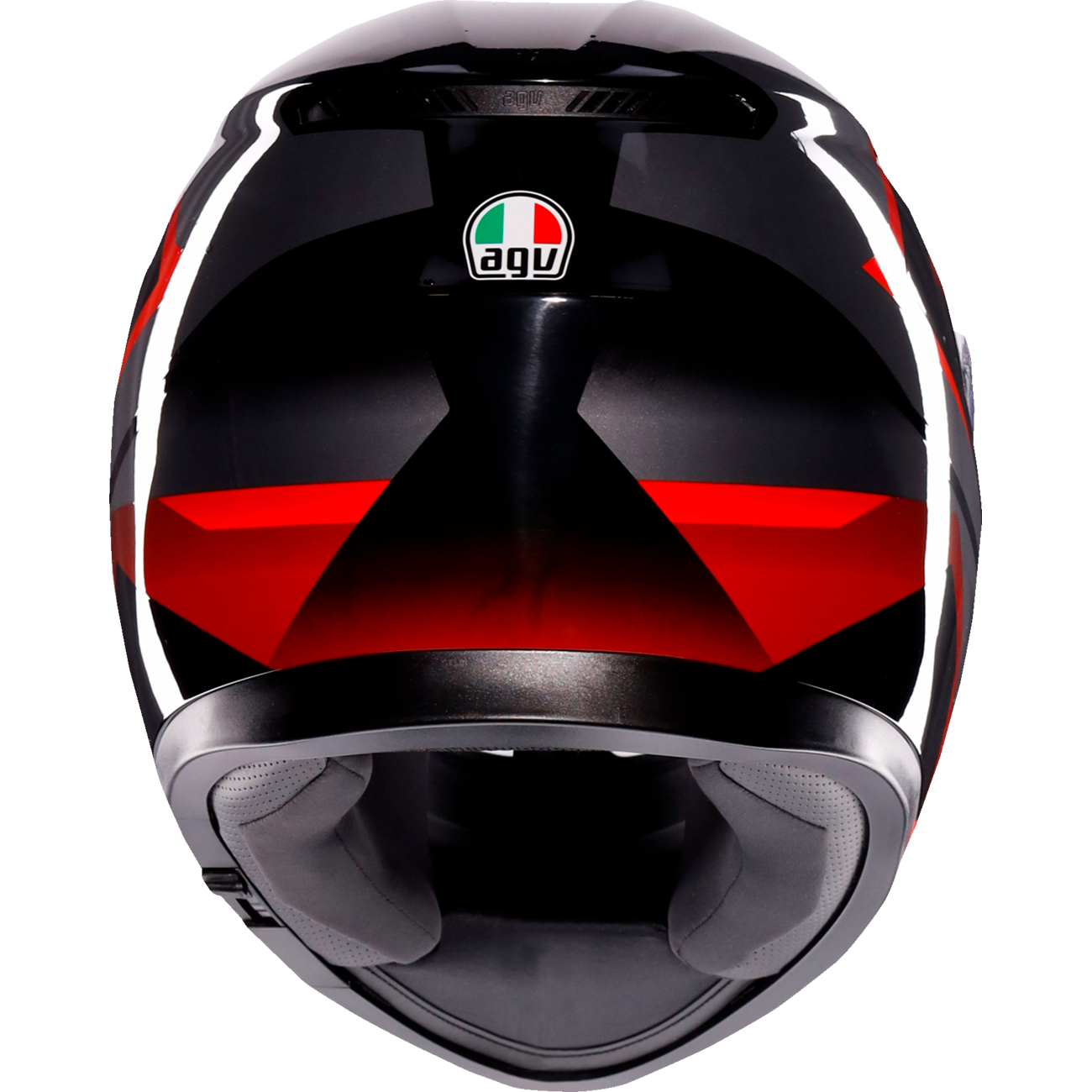 AGV K3 Helmet - Striga - Black/Gray/Red - 2XL 2118381004-018-XXL
