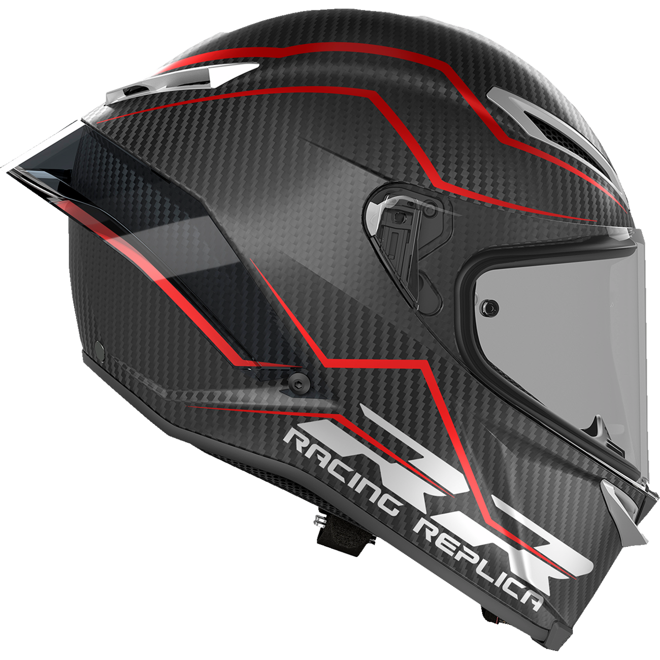 AGV Pista GP RR Helmet - Intrepido - Matte Carbon/Black/Red - Large 2118356002-019-L