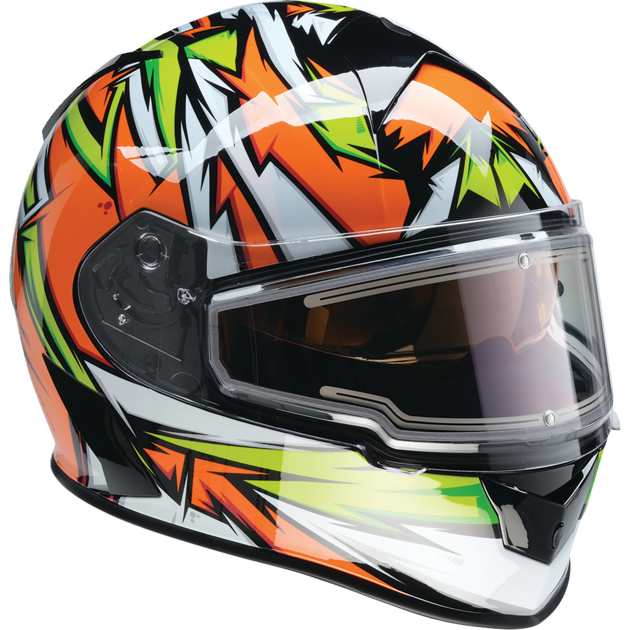 Z1R Warrant Snow Helmet - Neuron - Orange/Green - Large 0101-17226