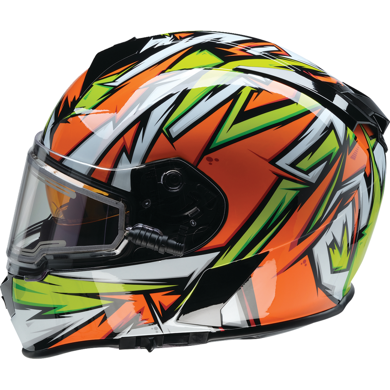 Z1R Warrant Snow Helmet - Neuron - Orange/Green - XS 0101-17223