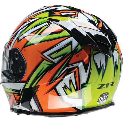 Z1R Warrant Snow Helmet - Neuron - Orange/Green - XS 0101-17223