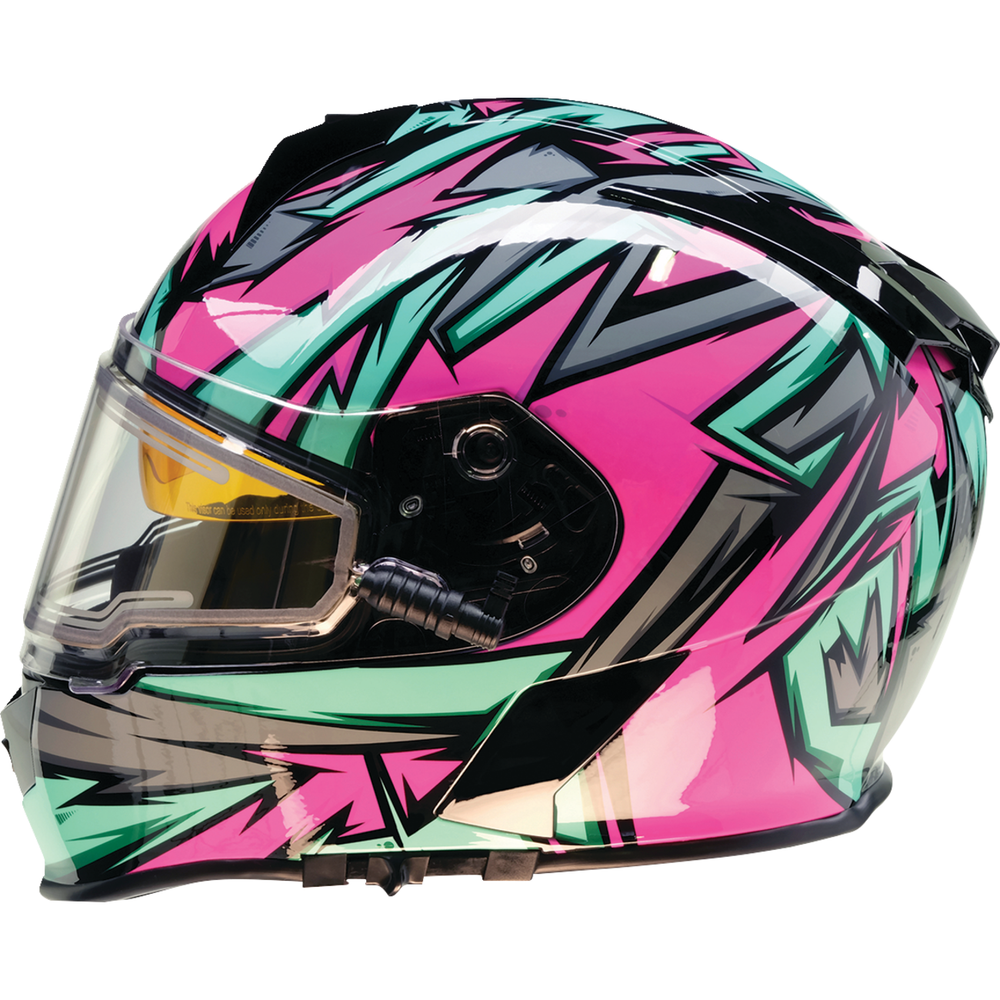 Z1R Warrant Snow Helmet - Neuron - Pink/Teal - Medium 0101-17211