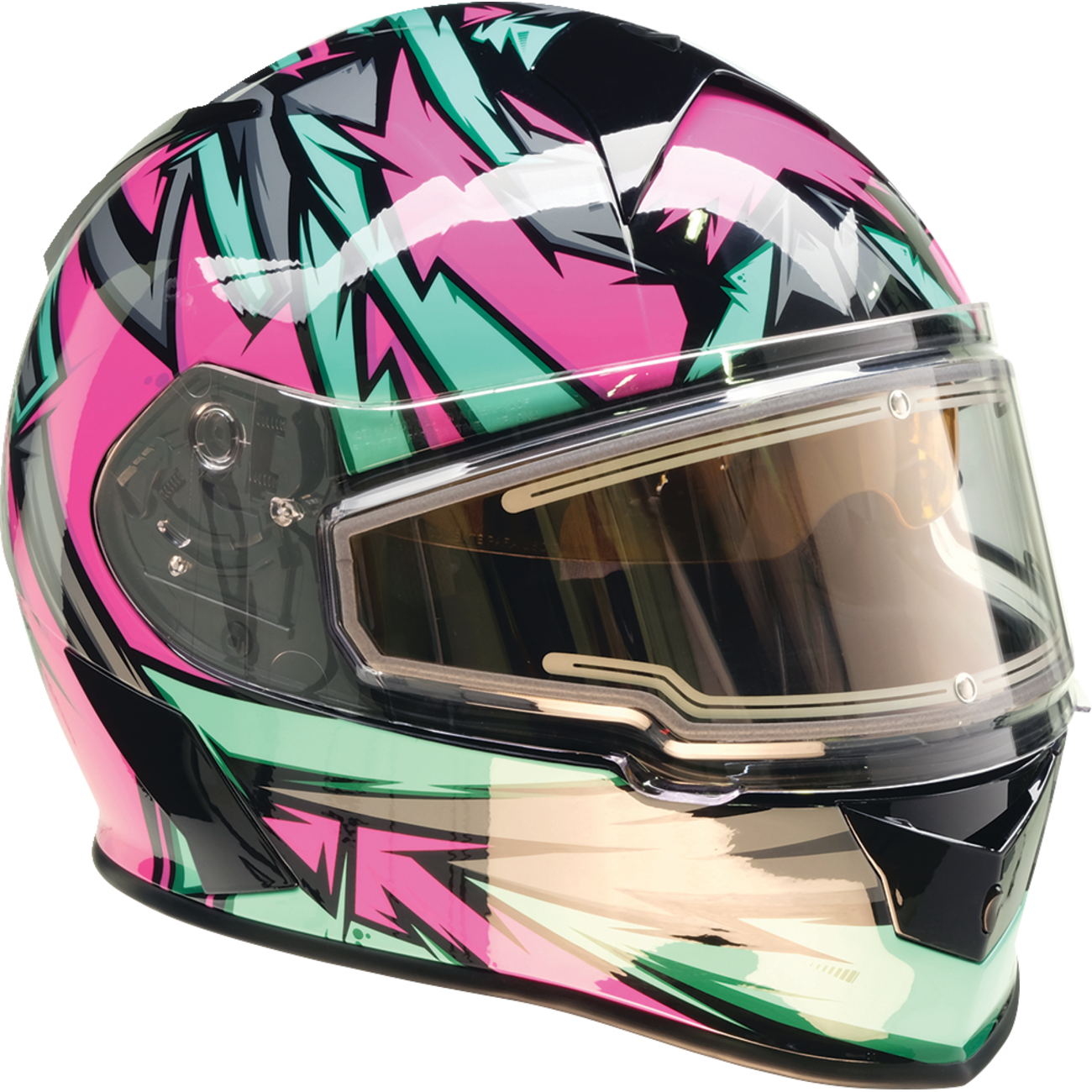 Z1R Warrant Snow Helmet - Neuron - Pink/Teal - Large 0101-17214