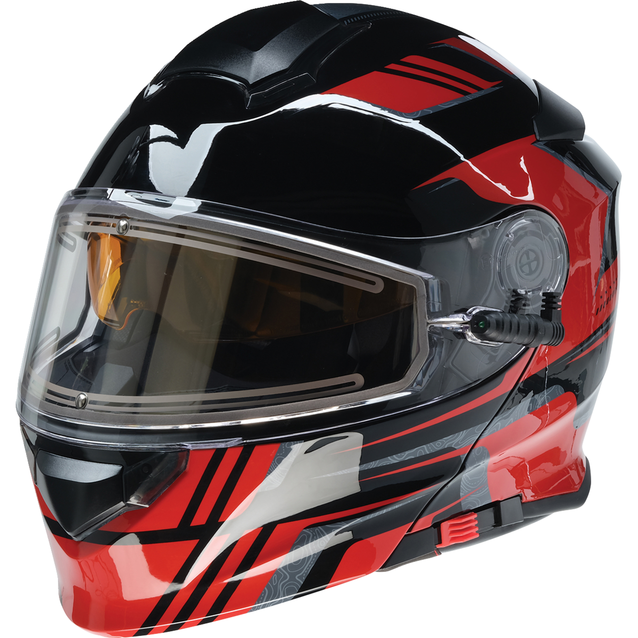 Z1R Solaris 2.0 Helmet - First Tracks - Electric - Dual Pane - Black/Red - Small 0120-0826