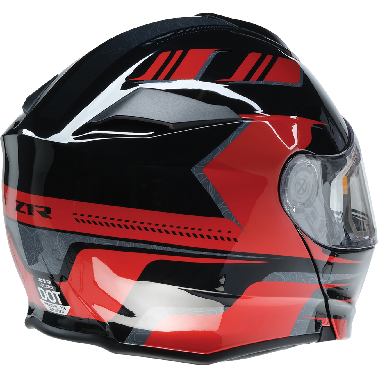 Z1R Solaris 2.0 Helmet - First Tracks - Electric - Dual Pane - Black/Red - Small 0120-0826