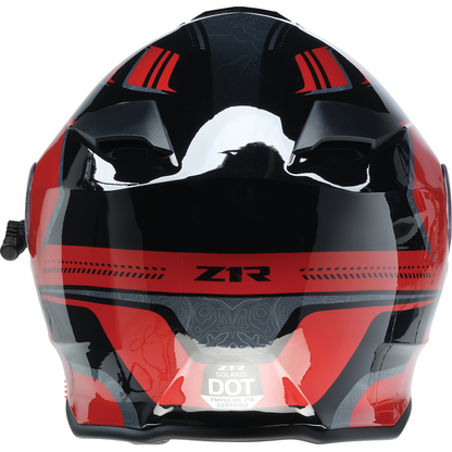 Z1R Solaris 2.0 Helmet - First Tracks - Electric - Dual Pane - Black/Red - Small 0120-0826