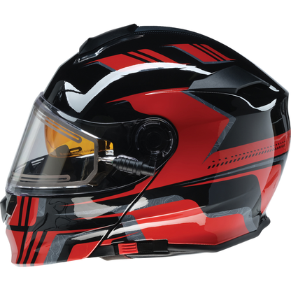 Z1R Solaris 2.0 Helmet - First Tracks - Electric - Dual Pane - Black/Red - Large 0120-0828