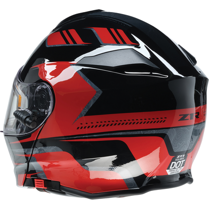 Z1R Solaris 2.0 Helmet - First Tracks - Electric - Dual Pane - Black/Red - Large 0120-0828