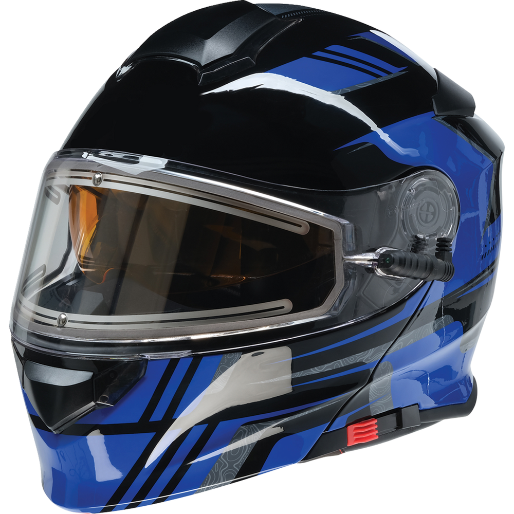 Z1R Solaris 2.0 Helmet - First Tracks - Electric - Dual Pane - Black/Blue - Large 0120-0834