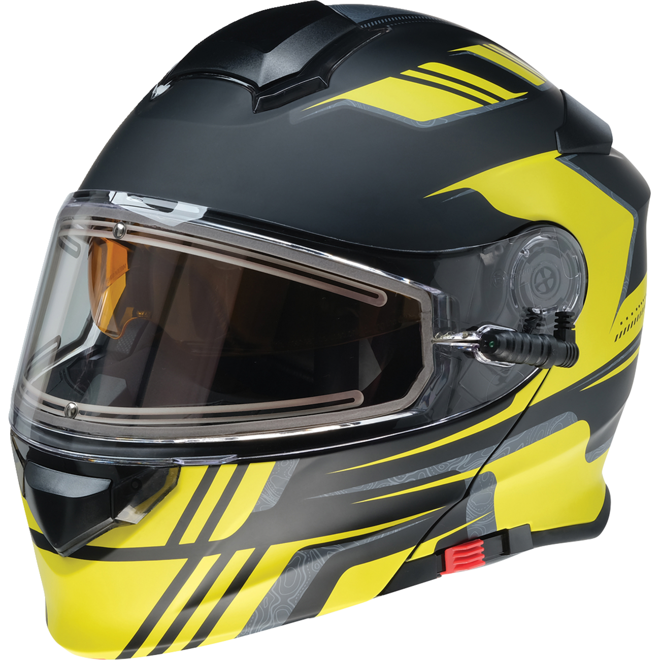 Z1R Solaris 2.0 Helmet - First Tracks - Electric - Dual Pane - Black/Hi-Viz - Small 0120-0838