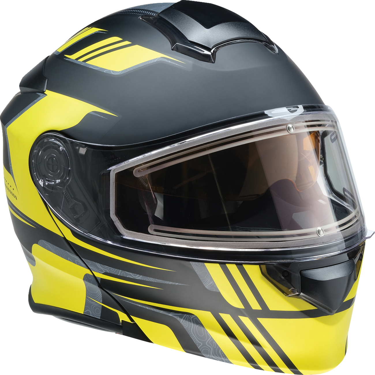 Z1R Solaris 2.0 Helmet - First Tracks - Electric - Dual Pane - Black/Hi-Viz - Small 0120-0838