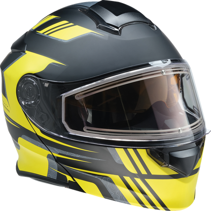 Z1R Solaris 2.0 Helmet - First Tracks - Electric - Dual Pane - Black/Hi-Viz - Small 0120-0838