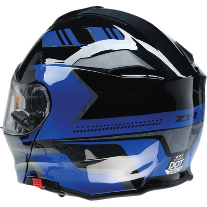 Z1R Solaris 2.0 Helmet - First Tracks - Electric - Dual Pane - Black/Blue - XL 0120-0835