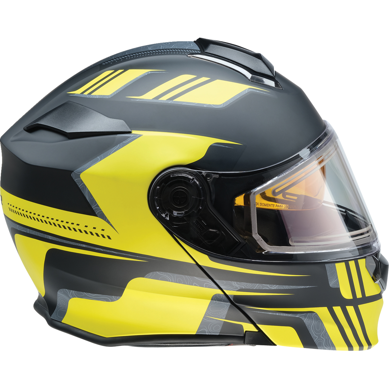 Z1R Solaris 2.0 Helmet - First Tracks - Electric - Dual Pane - Black/Hi-Viz - 2XL 0120-0842