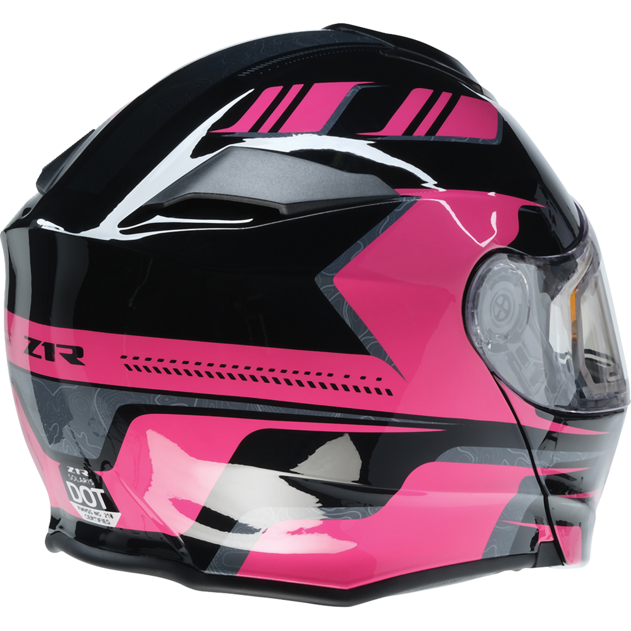 Z1R Solaris 2.0 Helmet - First Tracks - Electric - Dual Pane - Black/Pink - 2XL 0120-0848