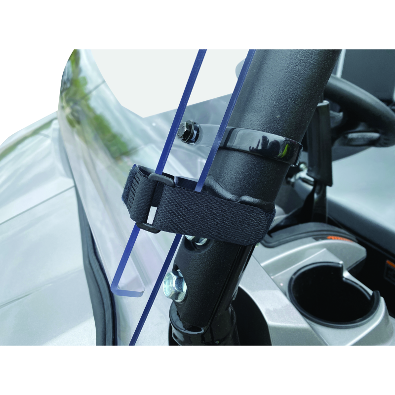 QuadBoss 16-22 Kawasaki KAF820 Mule Pro-DX Windbreak Folding Windshield