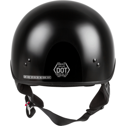 Hh 45 Half Helmet Naked Black Md