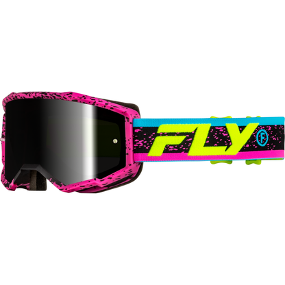 Zone Goggle Pink/Black/Hi Vis W/ Black Mirror/Smoke Lens