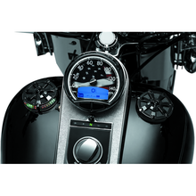 Kuryakyn Alley Cat Fuel & Battery Gauge Gloss Black