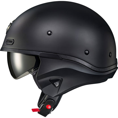 Covert X Open Face Helmet Matte Black Lg